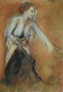 Edgard Degas -  Nude woman standing