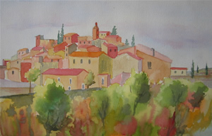Roussillon - Watercolor
