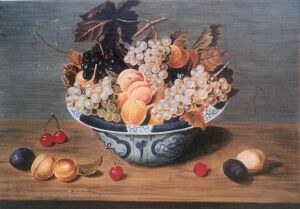 J. Van Hulsdonck - Nature morte with grappes, 17th century